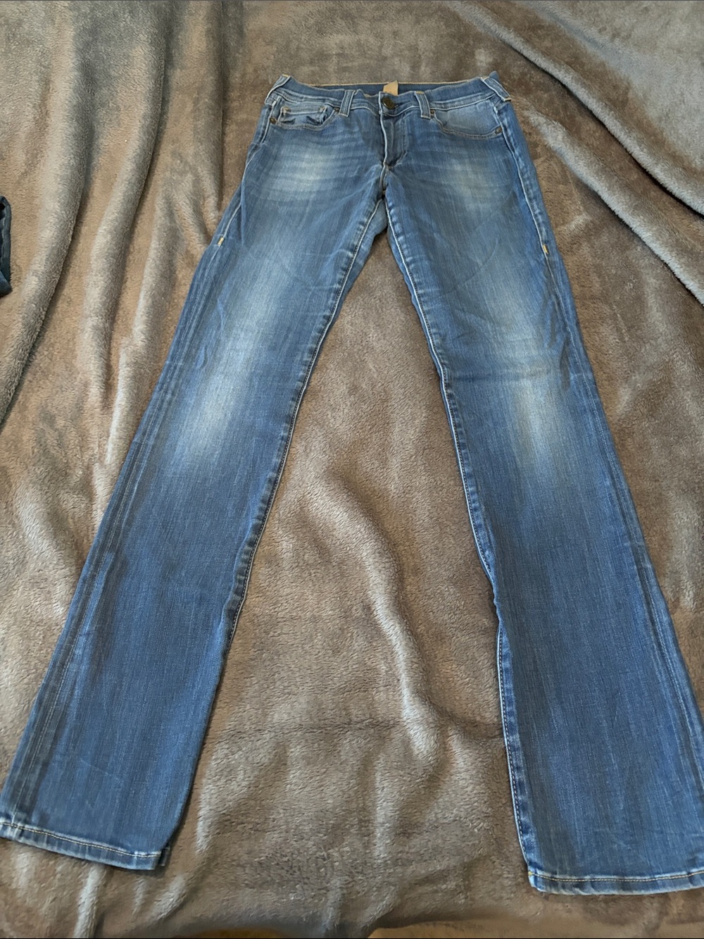 True Religion Women's Blue Flare Jeans